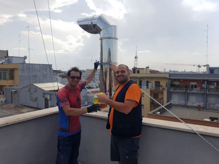 Archisio - Tommaso Galtieri - Progetto Montaggio canne fumarie