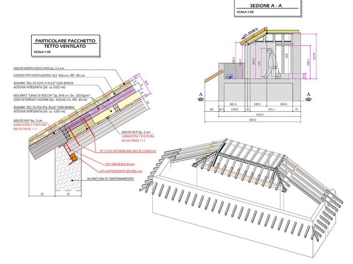 Archisio - Alessandro Restori - Progetto Recupero di sottotetto