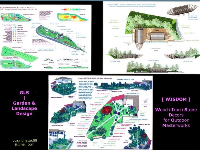 Archisio - Luca Righetto - Progetto Progettazione giardini Tre piani di recuperi ambientali
