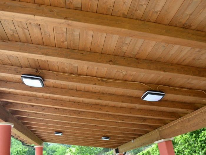 Archisio - Cebu Srls - Progetto Sistemazione esterna giardino piazzale e realizzazione porticato in legno