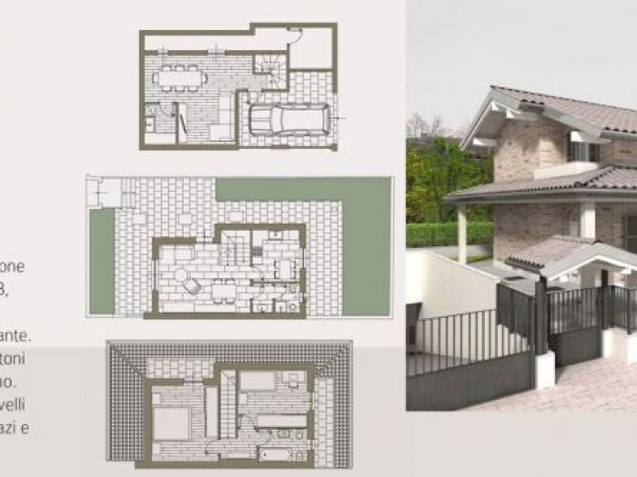 Archisio - Federico Dubini - Progetto Villa trifamiliareVia mezzera