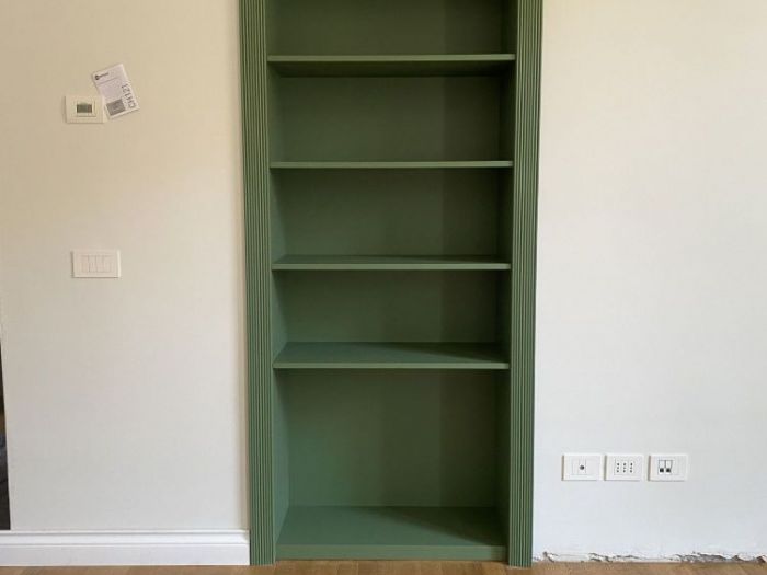 Archisio - Fp Forma - Progetto Librerie su misura integrate a parete via pace milano