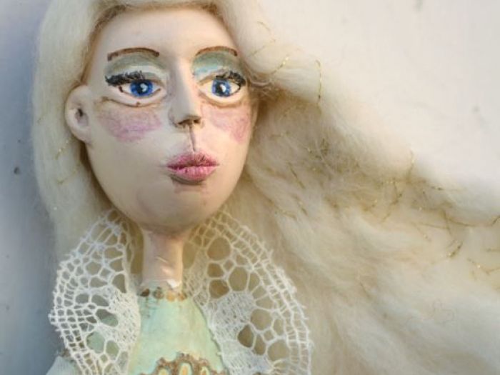 Archisio - Pupillae Art Dolls - Progetto Paper clay dolls the white queen