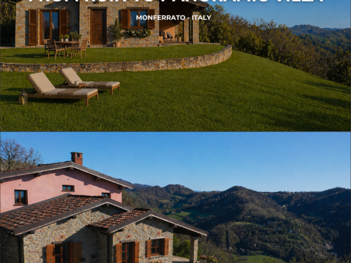 Archisio - Studio Tecnico Associato Ivaldi Carrer - Progetto Da rudere a villa panoramica nel monferrato