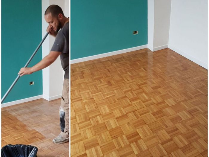 Archisio - Parquettista Roma - Progetto Restauro parquet massello con levigatura e verniciatura
