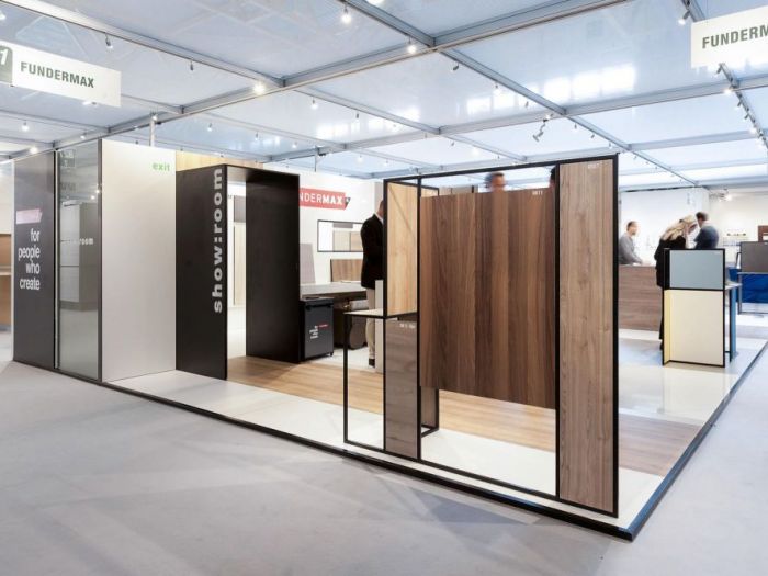 Archisio - Filippo Saponaro Architetto - Progetto Concept e progetto stand fundermax- scicam