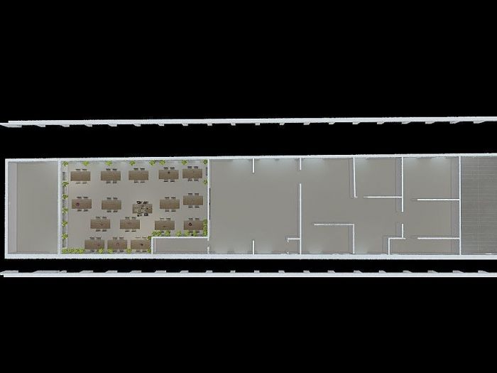 Archisio - Studio Campisi - Progetto Rendering sala ristorante