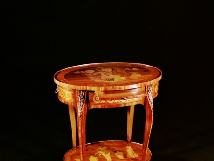 Archisio - Mia Mobili Intarsiati Artistici In Stile Per Arredamento - Progetto Tavolino intarsiato in stile luigi xv