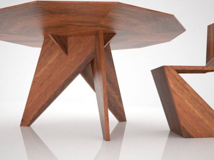 Archisio - Onda Arredamenti - Progetto Tavolini sedie mensole armadi arredo casa e rivestimento in legno per yacht