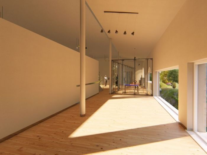 Archisio - Andrea Sorci Natural Living - Progetto Ipotesi progetto di ripristino di un capannone a borghetto flaminio rm per la sede museale della fondazione