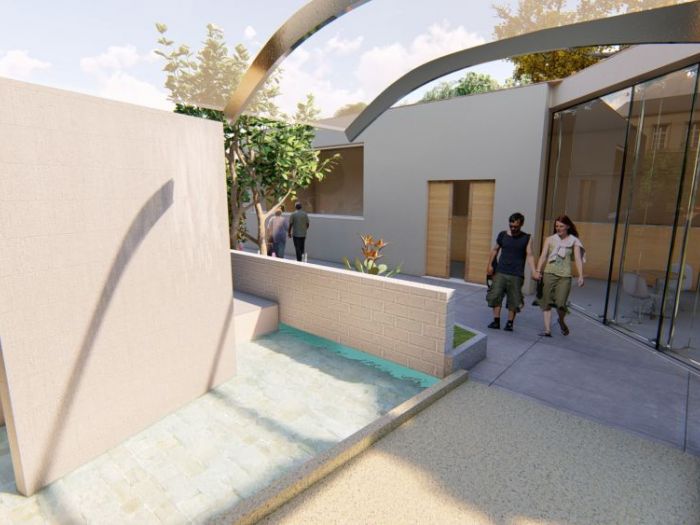 Archisio - Andrea Sorci Natural Living - Progetto Ipotesi progetto di ripristino di un capannone a borghetto flaminio rm per la sede museale della fondazione