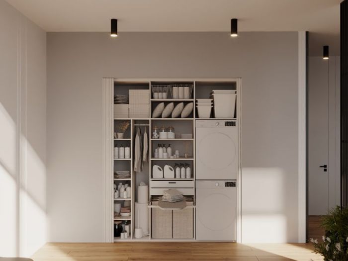 Archisio - Red Head Design - Progetto Bagno con lavanderia