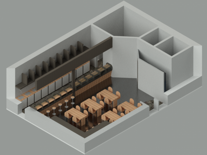 Archisio - Ruben Palma - Progetto Studio di arredo per una birreria