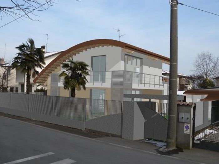 Archisio - A2 Architetti - Progetto Tetto curvo con piscina