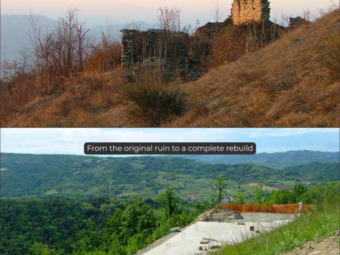 Archisio - Studio Tecnico Associato Ivaldi Carrer - Progetto Da rudere a villa panoramica nel monferrato