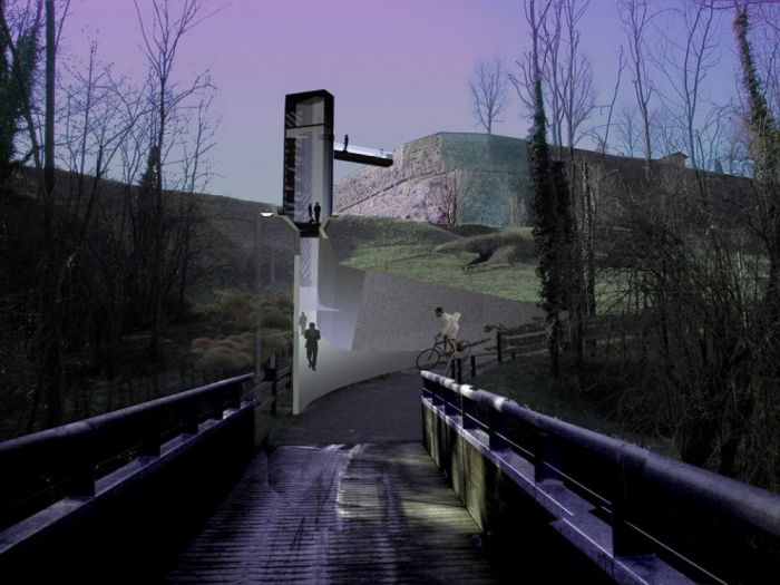 Archisio - Fabio Postani - Progetto Nuovo impianto di risalita a citt alta da via baioni a santagostino a bergamo