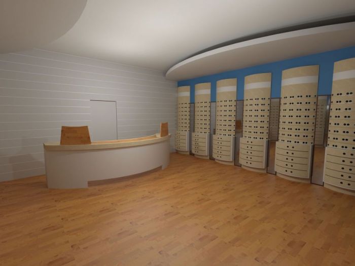 Archisio - Ruben Palma - Progetto Studio di arredo per un negozio di ottica