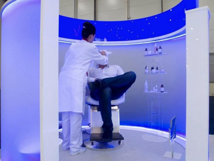 Archisio - X Studio - Progetto Stand miamo x-studio - cosmofarma - roma 2012