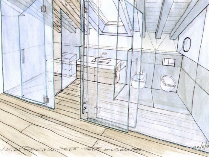 Archisio - Giorgio Mauro - Progetto Ristrutturazione attico con mansarda