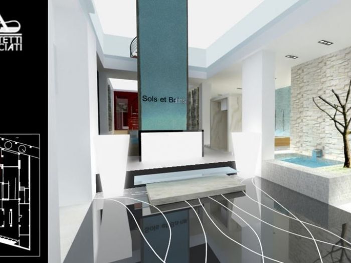 Archisio - Gilles Patrice Arch Todaro - Progetto Ristrutturazione showroom sol et bains a dakar senegal