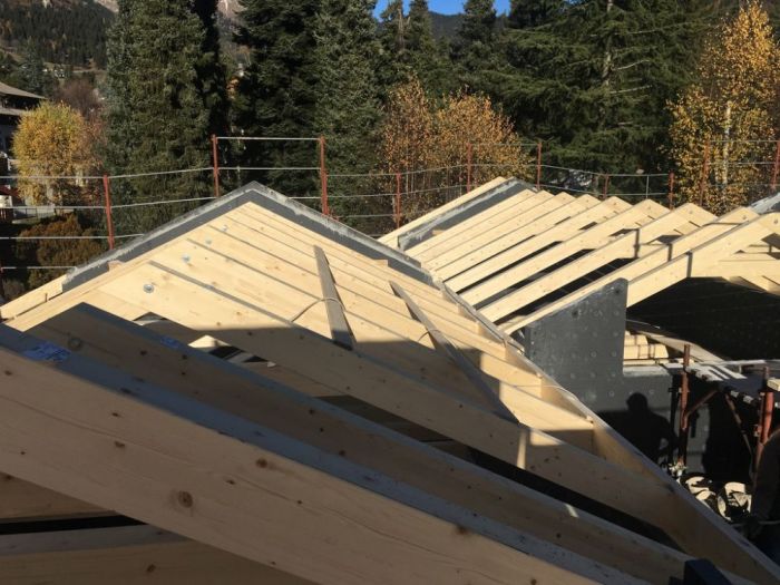 Archisio - Bclegno - Progetto Ville bifamilari struttura a telaio legno lamellare cert Fsc e pefc