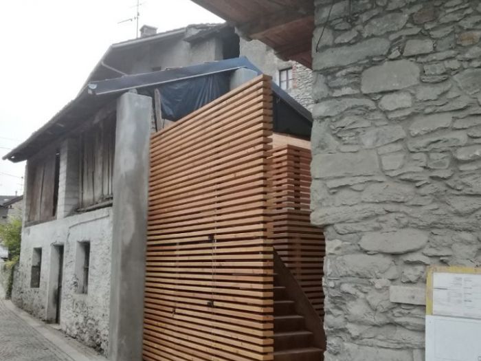 Archisio - Michele Ricupero - Ecoarchitettare Studio - Progetto Riqualificazione di una particella nel centro storico di pollein ao