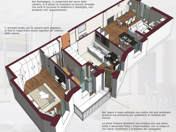 Archisio - Mc Rendering Solution - Progetto open space Avanti tutta