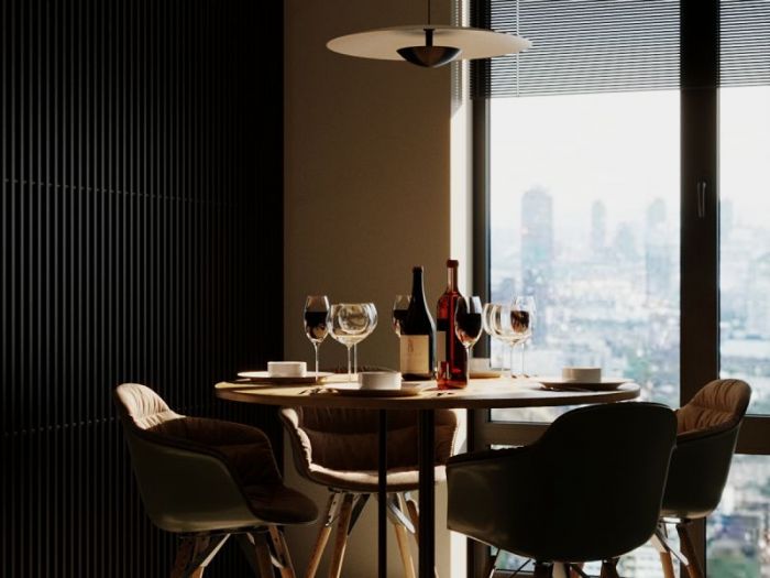 Archisio - Red Head Design - Progetto Cucina con soggiorno