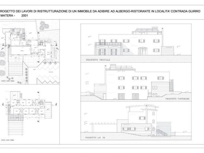 Archisio - Marco Pagano - Progetto Planimetria 2001