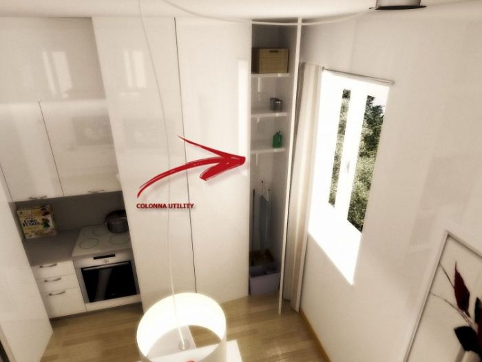 Archisio - Luigi Vasari Interior Design - Progetto Monolocale bologna