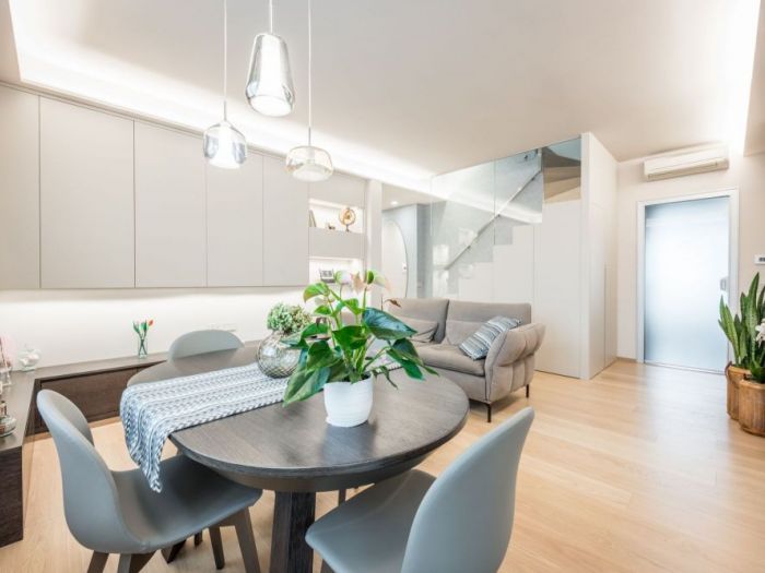 Archisio - Studio Micaela Mazzoni - Progetto Progetto di ristrutturazione appartamento su due livelli con terrazzo panoramico