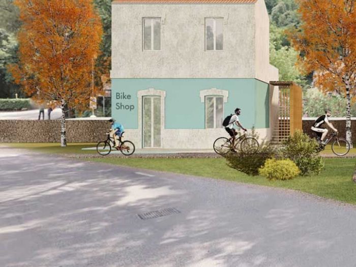 Archisio - Clab Architettura - Progetto Bike stationBorghetto