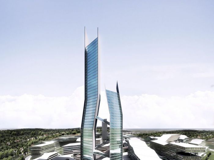 Archisio - Bicuadro - Progetto Ciberjaya city centre masterplan multimedia corridor kuala lumpur