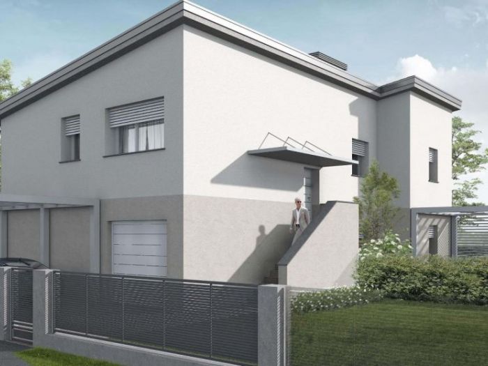 Archisio - Galli Progetti srl - Progetto Maisonette bifamigliare su due livelli