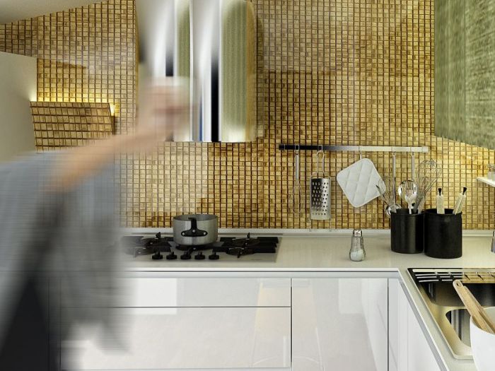 Archisio - Giuseppe Cetere Architetto - Progetto Render cucina