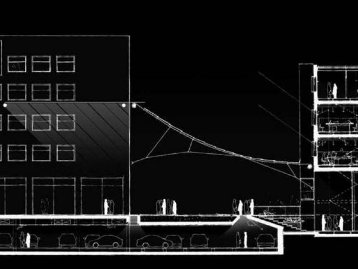Archisio - Nca Nunzio Carraffa - Progetto Edificio ad uffici via bergognone milano 2001-2002