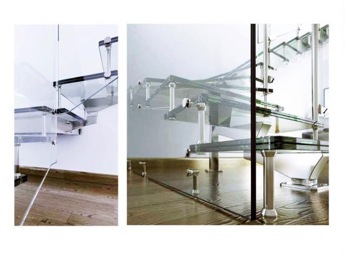 Archisio - Vetreria Artistica Tonazzi - Progetto Scale in vetro e acciaio