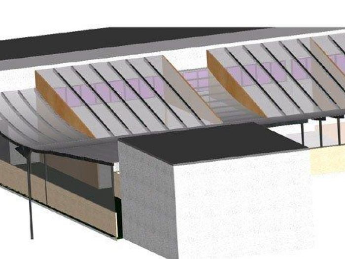 Archisio - Giuseppe Ariano - Progetto Copertura in acciaio e vetro