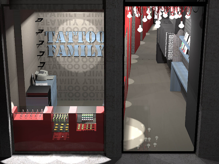 Archisio - Studio Patetta - Progetto Negozio tattoo