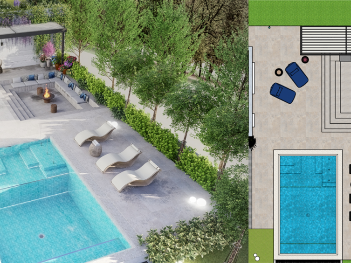 Archisio - Ostuni Giuseppe Pietro - Progetto Angolo relax con piscina