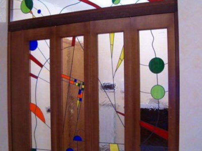 Archisio - Caleidos Creazioni Darte Snc - Progetto Vetrate per porte