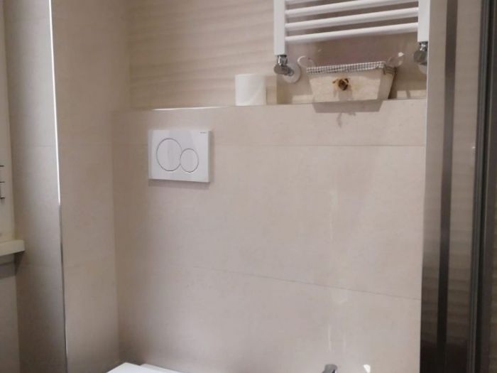 Archisio - Mani Srl Ristrutturazini - Progetto Bagno con vano lavatrice ed asciugatrice