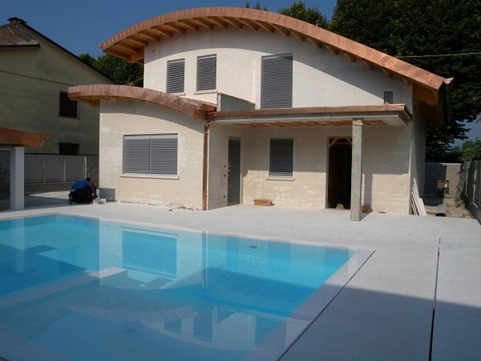 Archisio - A2 Architetti - Progetto Tetto curvo con piscina