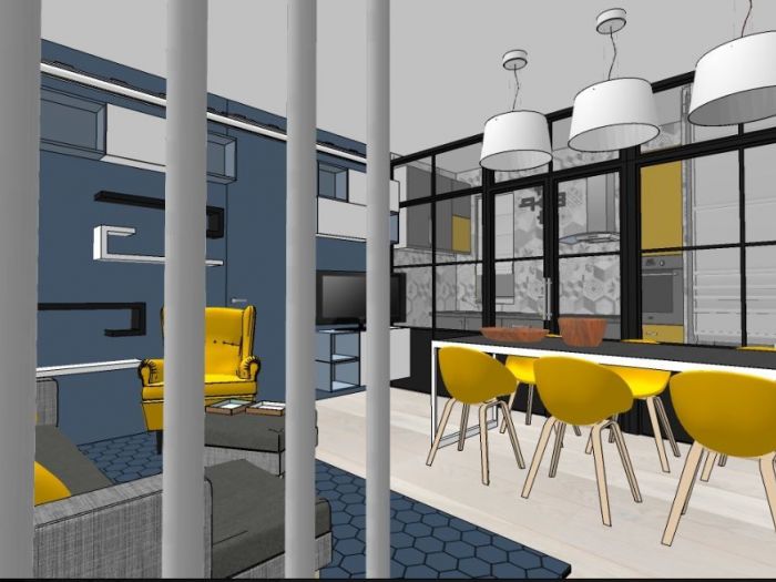 Archisio - Interno 75 - Progetto Tre locali nella provincia milanese