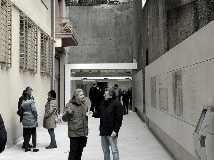 Archisio - Fabio Postani - Progetto Ricostruzione nuovo ascensore tra via cantore e villa scassi a genova sampierdarena