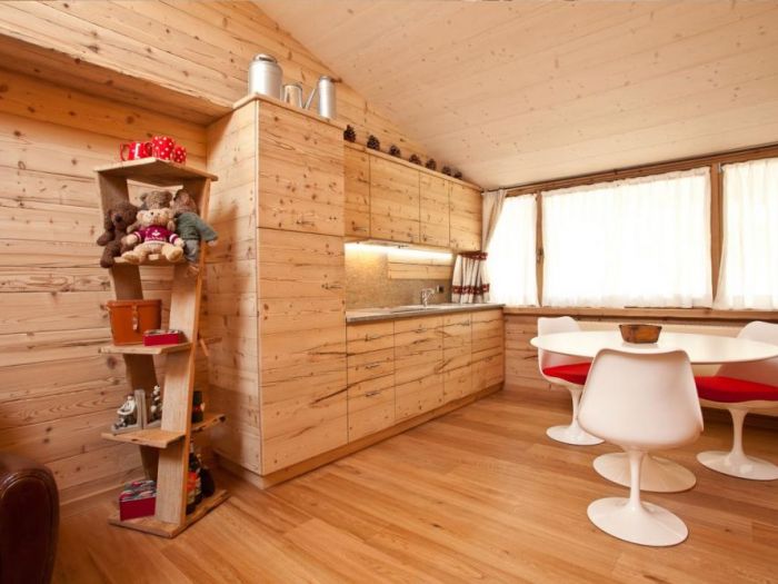 Archisio - La Bottega Del Legno - Progetto Appartamento in legno vecchio stile chalet di montagna