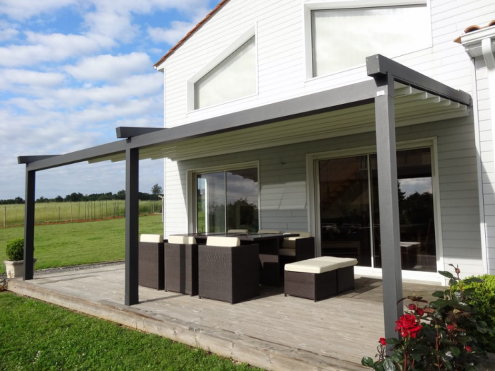 Archisio - Idea Tenda - Progetto Strutture autoportanti addossate pergolati