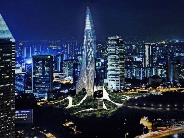 Archisio - Dfg Architetti - Progetto Singapore bamboo skyscraper