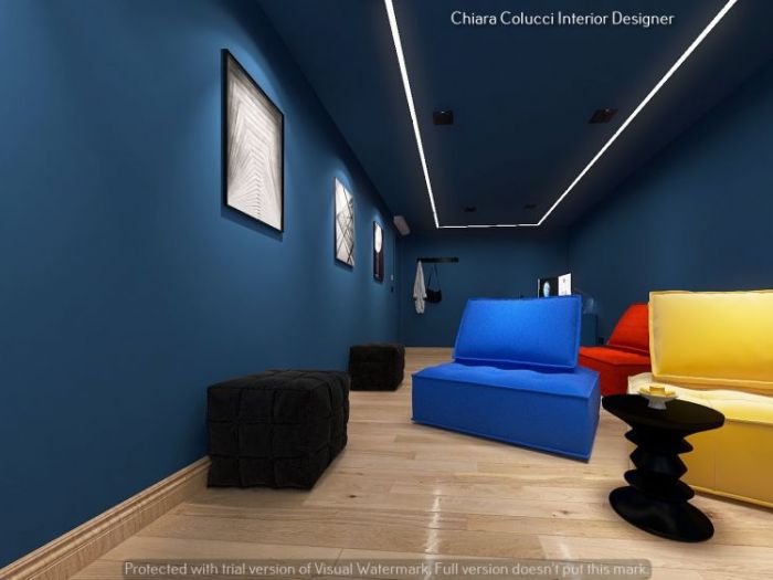 Archisio - Chiara Colucci - Progetto Home theater dispirazione bauhaus