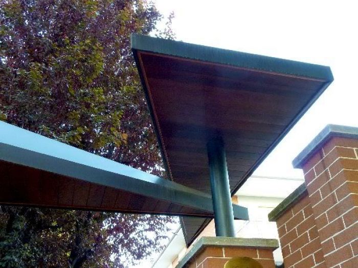 Archisio - Canavesio Bruno - Progetto Casa sala - pensilina dingresso e recinzione